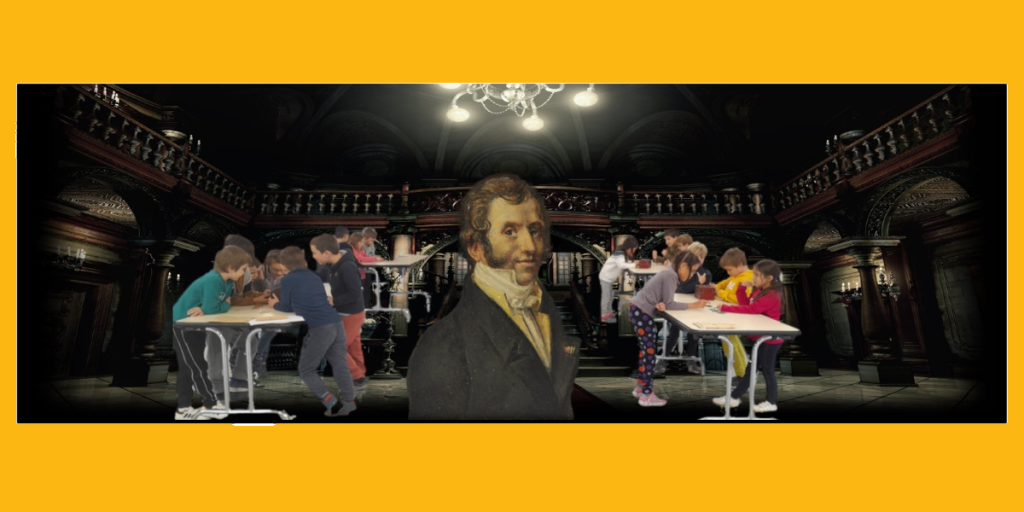 Affiche du scénario escape game le manoir des mots qui permet de voir l'univers proposé